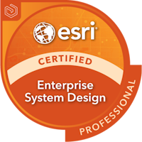 Badge certification Esri Enterprise System Design Professional
