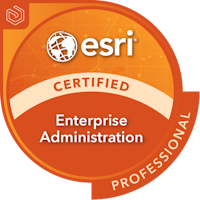 Badge certification Esri Enterprise Administration Professional